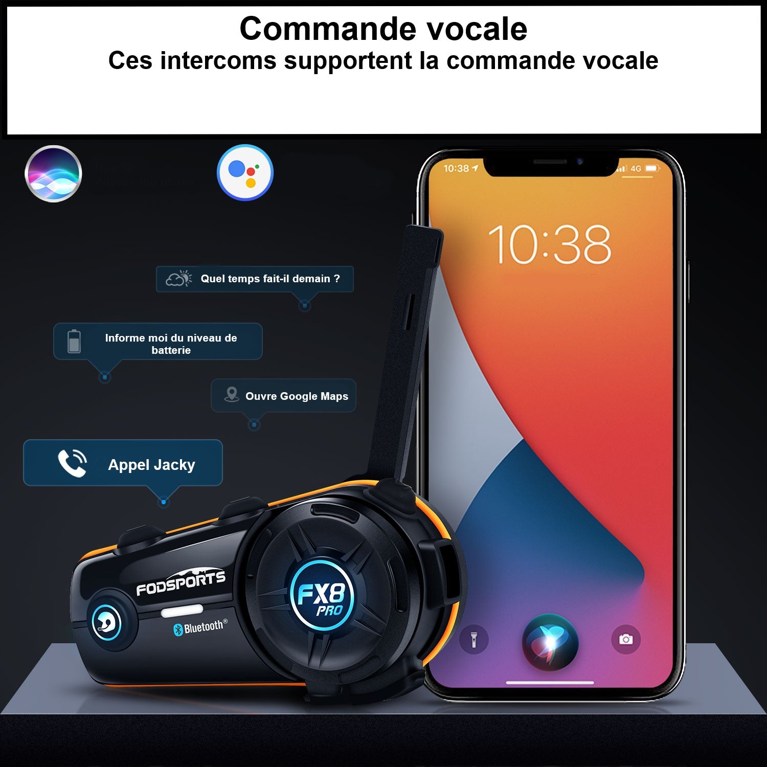 intercom moto connecté