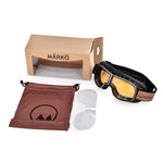 Lunette de moto - MARKO B3 Replica noir - Vignette | Boutique biker