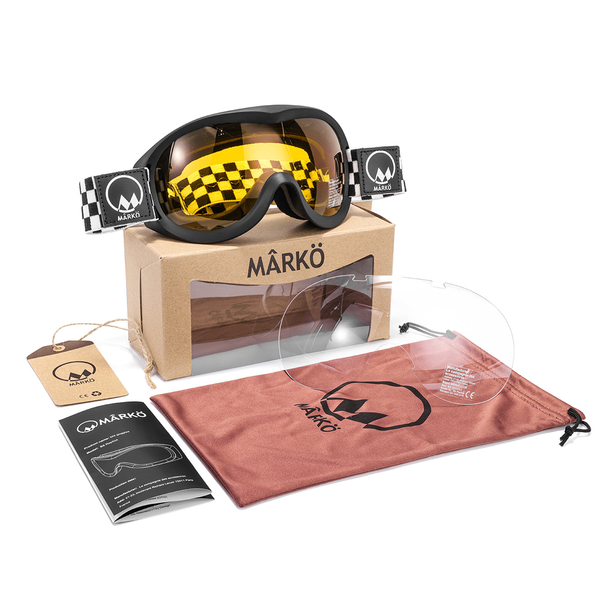 Lunette-moto-marko-replica-checker-branding