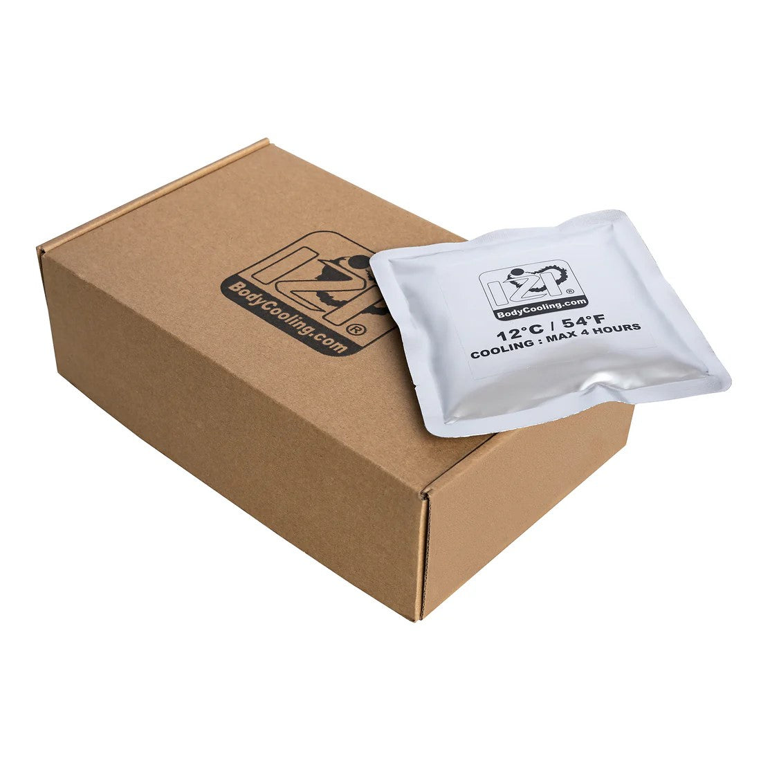 Elément PCM 250g izi bodycooling souple et longue durée avec boîte kraft