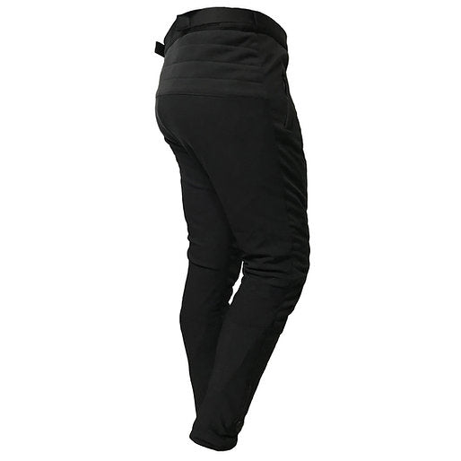Pantalon chauffant moto Gerbing E-Liner noir pour homme et femme en softshell 12V chaleur
