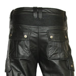 Pantaloni da motociclista in pelle da uomo - Vignette | Boutique biker