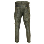 Pantaloni da motociclista in pelle da uomo - Vignette | Boutique biker