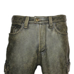 Pantaloni da motociclista in pelle da uomo - Vignette | Boutique biker