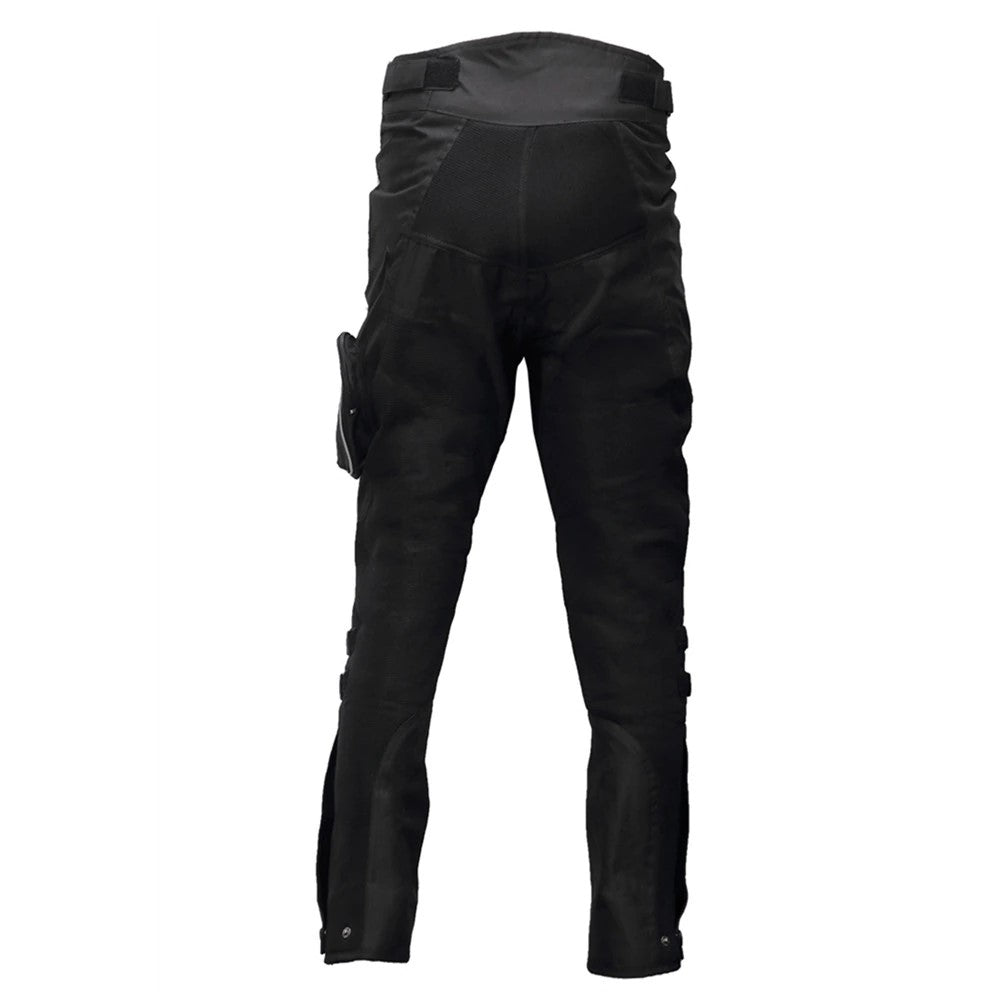 Pantalon Moto En Cuir De Vachette Véritable - Fait Main Pour Homme, Coupe Classique, Poches Latérales Et Arrière