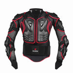 Gilet protettivo per il torace da motociclista nero e rosso - Vignette | Boutique biker