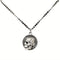 Pendentif moto Carpe Diem en alliage de zinc avec chaîne incluse