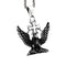 Pendentif moto en acier inoxydable représentant un aigle tenant une croix de Malte