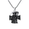 Pendentif moto Faucheuse en acier inoxydable 316L avec chaîne