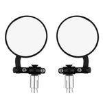 Specchietti rotondi neri per moto con attacco al manubrio - Vignette | Boutique biker