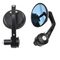 Rétroviseurs moto embouts de guidon noirs en aluminium pour look sportif et moderne