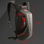 Zaino da moto rigido nero e rosso - Vignette | Boutique biker