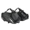 Sacoche cavalière moto en cuir noir 28L, étanche, parfaite pour custom et cruiser