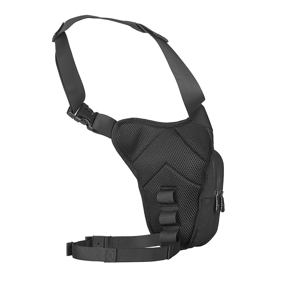 Sacoche De Jambe Moto Réglable – Imperméable, Tissu Oxford – Pour Homme, Activités Plein Air – Gris - 7