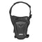 sacoche de jambe moto unisexe en tissu extensible et carbone, étanche, avec fixation sangles et rangement modulable