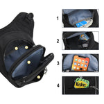 Borsa da gamba nera per uomo e donna - Vignette | Boutique biker