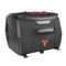 Sacoche de selle moto MotoCentral noire et rouge, design rectangulaire avec attaches rapides et détails sport