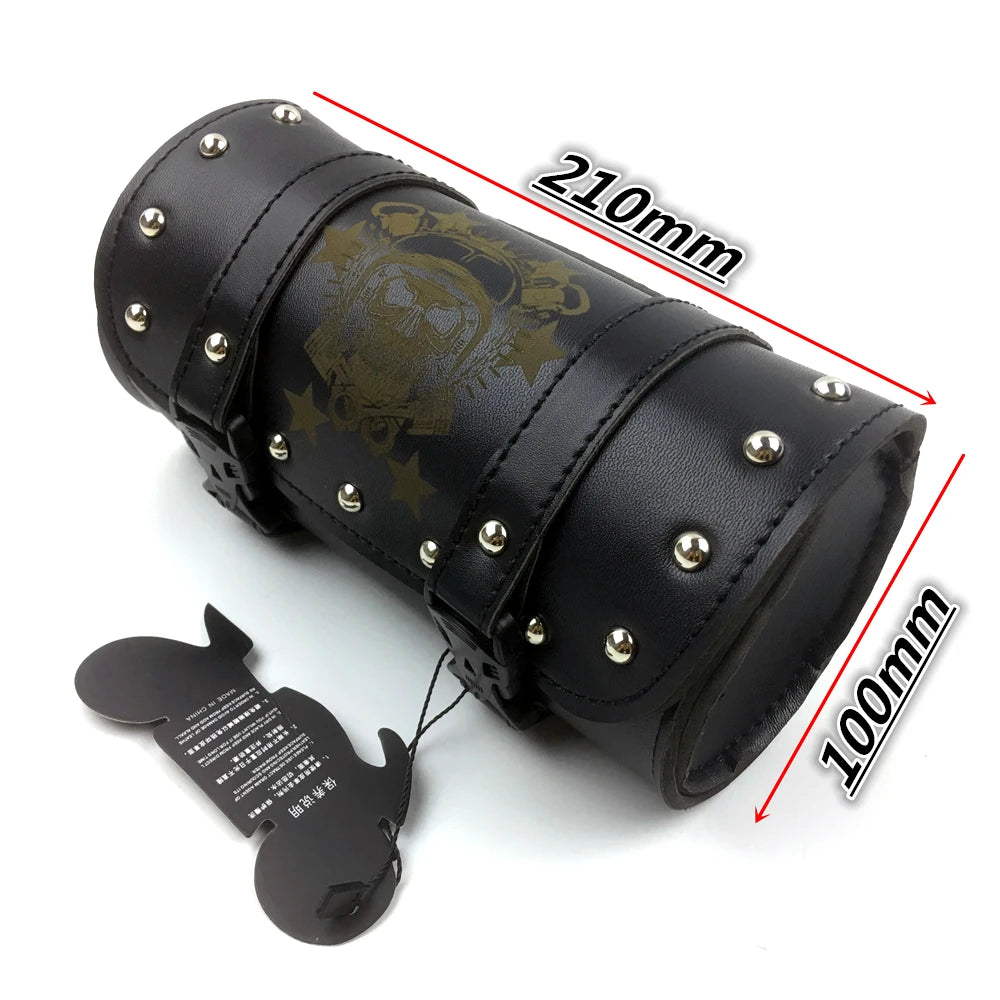 LEDRIE - Grosse Sacoche latérale en Cuir NOIR pour moto custom (Coté LEDRIE - Grosse Sacoche latérale en Cuir NOIR pour moto custom (Coté