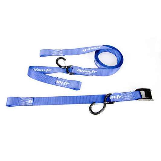 Sangles guidon moto blue force avec crochets sécurité 500kg