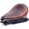 Selle moto effet crocodile en cuir marron pour un style audacieux et unique
