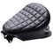 Selle universelle bobber noire avec surpiqûres carrées pour un style moderne et un confort optimal