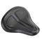 Selle de moto bobber noire en cuir au design vintage et confortable