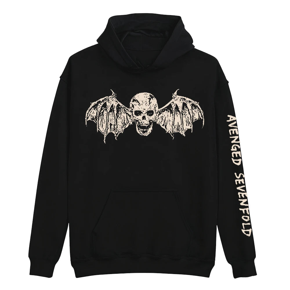 Felpa con cappuccio Avenged Sevenfold Deathbat nera da uomo Felpa con cappuccio Avenged Sevenfold Deathbat nera da uomo