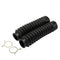 Soufflets noirs universels pour fourche moto avec colliers de fixation inclus