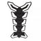 Sticker de protection pour réservoir moto noir et blanc au design anguleux