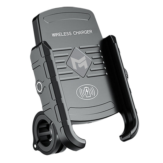 Support de téléphone moto Myra à induction 15W avec fixation guidon et recharge sans fil pour smartphone