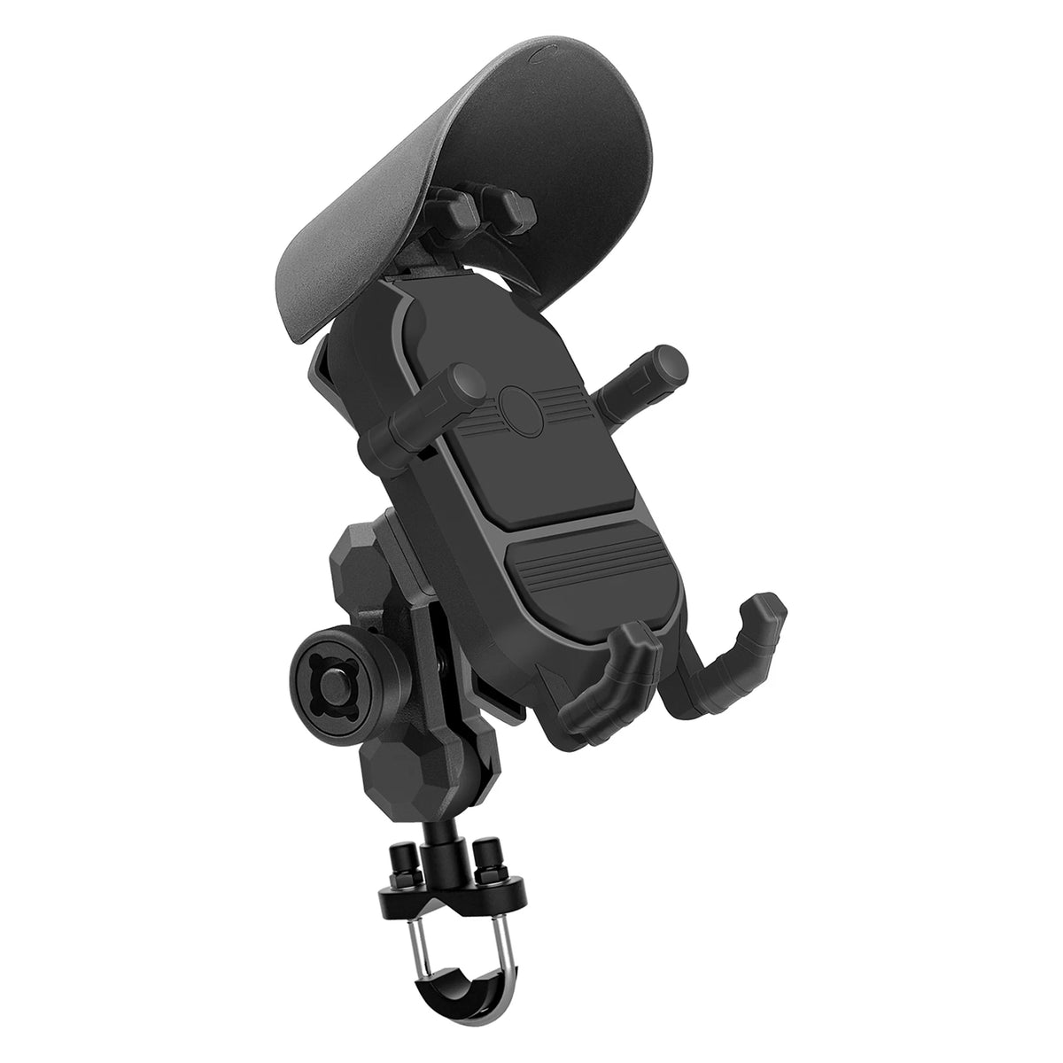 Support Téléphone Moto ÉTANCHE Avec Chargeur 2.1A - Jusqu'à 7,5" - Fixation Guidon Incassable - Visière Anti-reflet