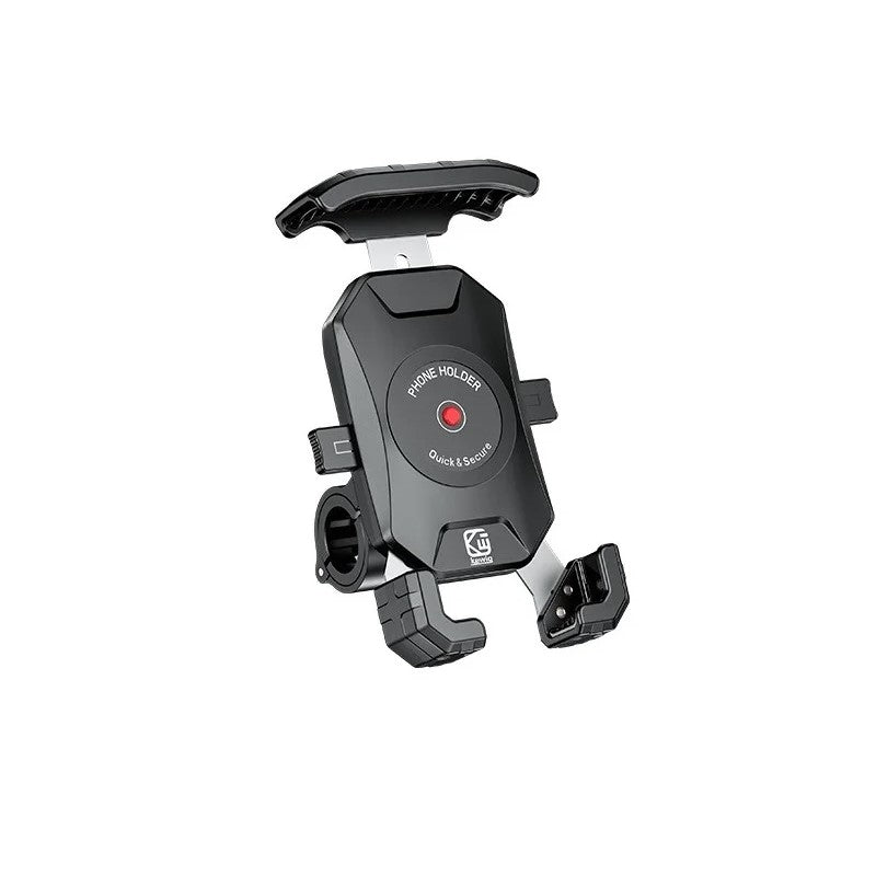 Support Téléphone Vélo/moto Universel - Rotation 360° - Verrouillage 1 Seconde - Compatible Smartphones 4.7" à 6.8" - Guidon 15-30 Mm