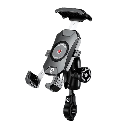 Support téléphone moto Tymo sans chargeur, fixation guidon universelle et rotatif 360°, pour smartphone 4 à 7 pouces