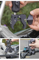 Supporto per telefono da moto con attacco a morsetto - Vignette | Boutique biker