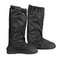 sur-bottes de pluie noires imperméables pour moto avec semelle antidérapante, renfort sélecteur et inserts réfléchissants