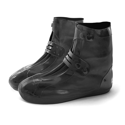 sur-bottes de pluie noires S-Line en silicone imperméable, élastiques, antidérapantes et compatibles toutes chaussures