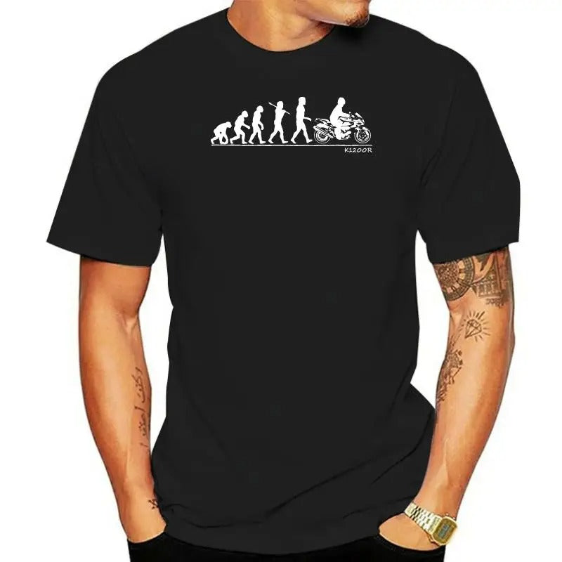 T-Shirt moto evolution Biker born to be wild | harley streetglide – MAXI SHIRT