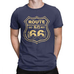 Maglietta da motociclista - Route 66 SG blu - Vignette | Boutique biker