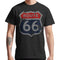 T-shirt-moto-route-66-panneau