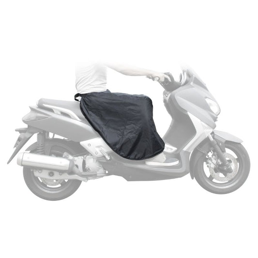 tablier universel moto S-Line noir imperméable avec doublure chaude et sangles ajustables pour protection jambes contre pluie et froid
