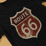 Maglietta da motociclista - percorso motociclistico US 66 - Vignette | Boutique biker