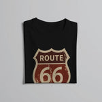 Maglietta da motociclista - percorso motociclistico US 66 - Vignette | Boutique biker