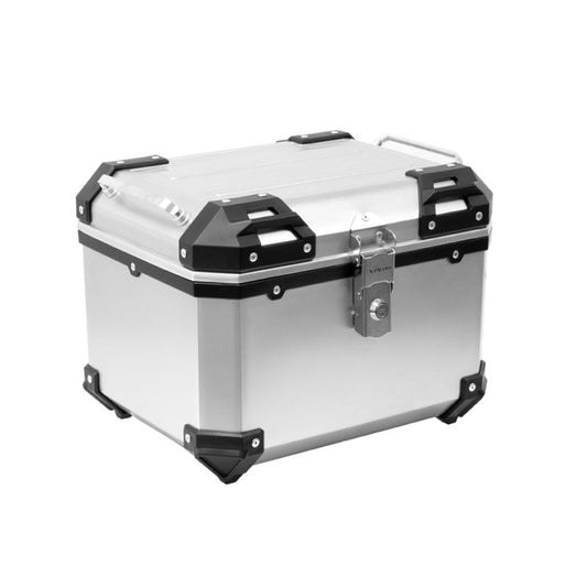 Top case moto 30L X-Plor finition aluminium, parfait pour les trajets courts et quotidiens