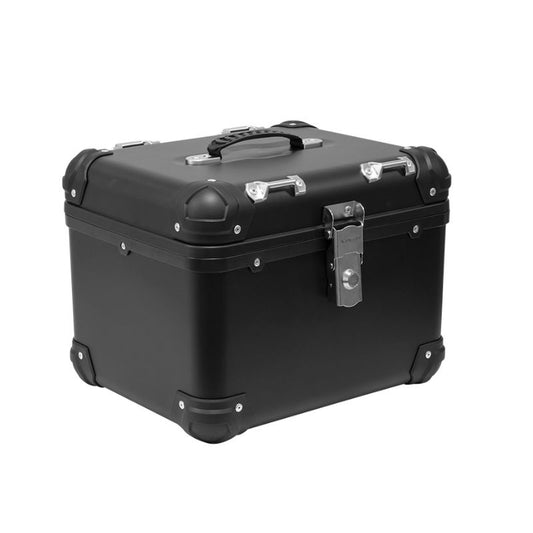 Top case moto 35L X-Plor noir discret et pratique pour un usage urbain ou quotidien