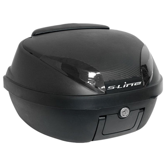 Top case moto 42 litres S-Line finition carbone noire, élégant et sécurisé pour vos affaires