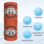 Scaldacollo per moto - America's Highway Route 66 - Vignette | Boutique biker