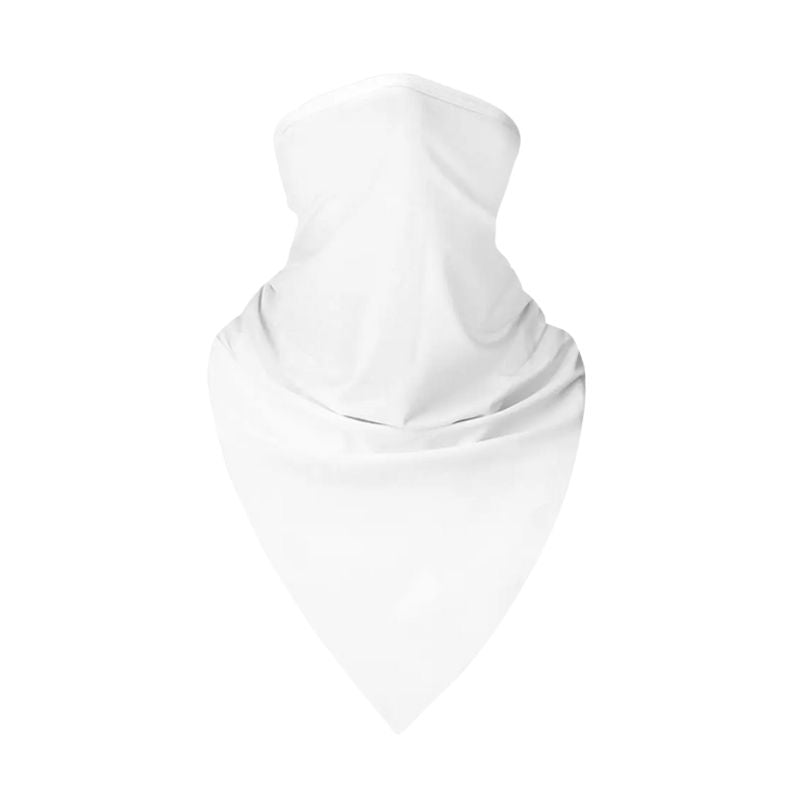 Tour de cou moto bandana blanc respirant coupe-vent pour motards