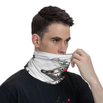 Scaldacollo bianco per moto - Percorri la storica Route 66 - Vignette | Boutique biker