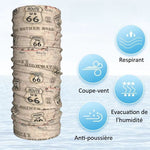 Scaldacollo per moto - Mappa della Route 66 - Vignette | Boutique biker