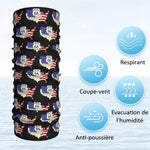 Scaldacollo per moto - Bandiera americana Route 66 - Vignette | Boutique biker